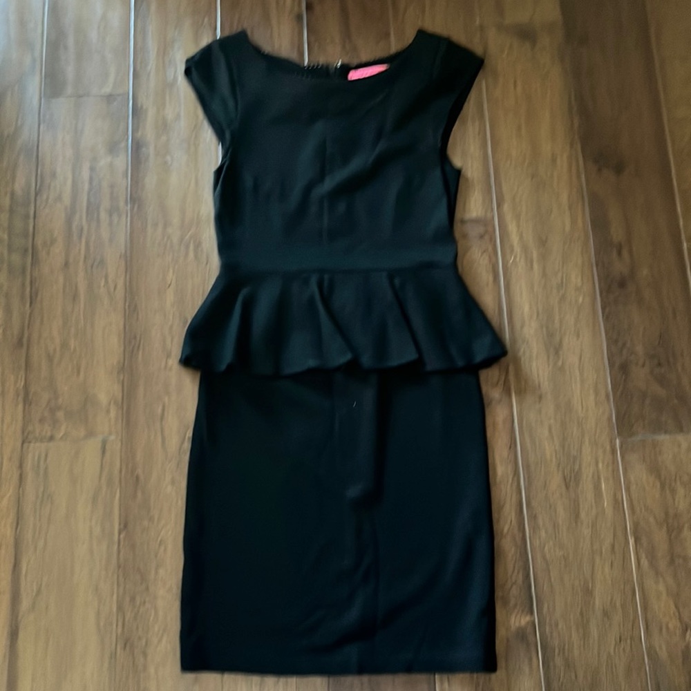 Vintage Alice and Oliva Black Peplum Dress